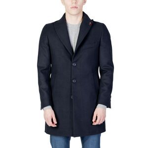 Mulish Classic Fit Overcoat Men Blue Coats